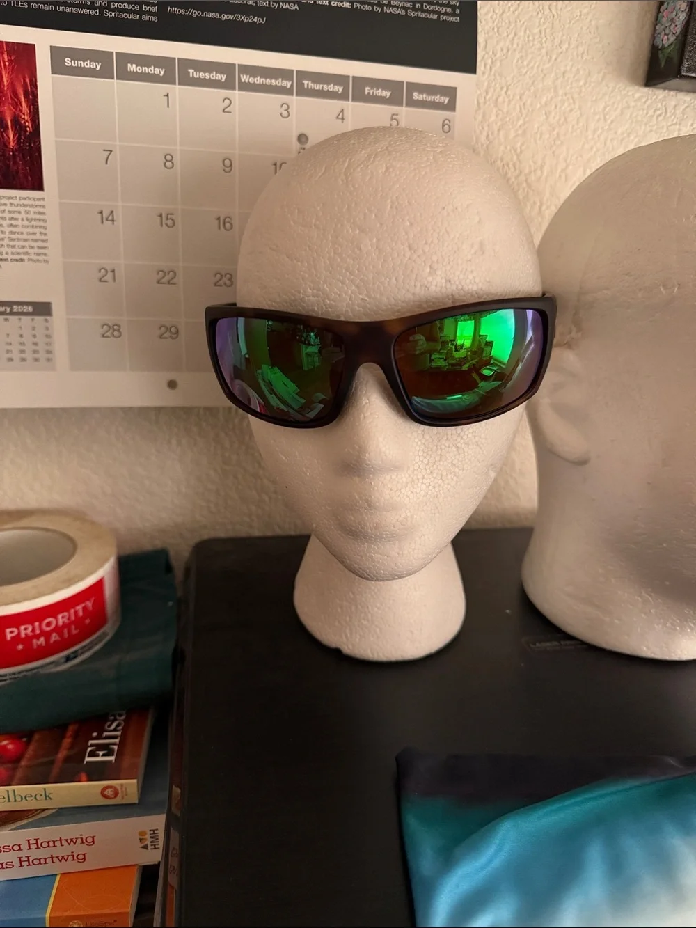 Von zipper new suplex matte tort/ green mirror sunglasses